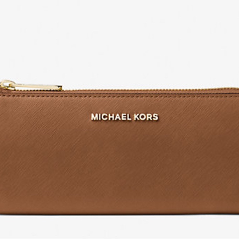 Michael Kors Tan Jet Set Travel Wallet